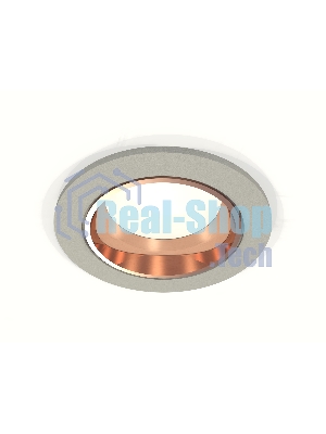 Комплект встраиваемого светильника Ambrella light XC6514005 SGR/PPG серый песок/золото розовое полированное MR16 GU5.3 (C6514, N6114)