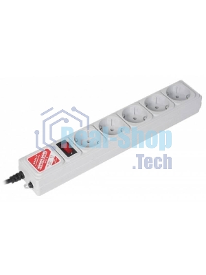Сетевой фильтр Powercube SPG-B-15 5 м, 5 розеток, серый, коробка