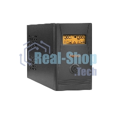 Источник бесперебойного питания ExeGate Power Smart ULB-800 LCD 800VA, черный, 2 евророзетки, USB