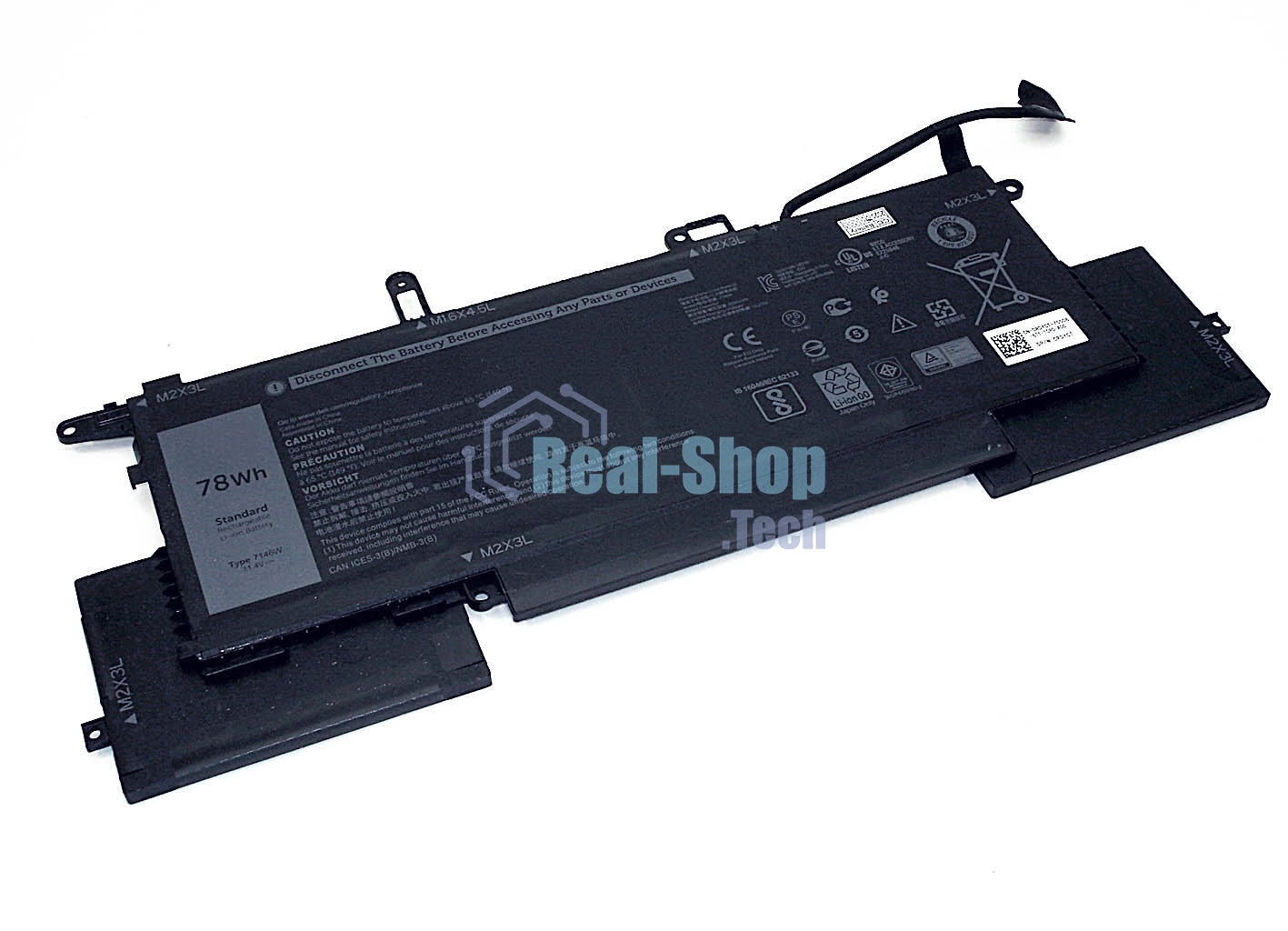 Аккумуляторная батарея для ноутбука Dell Latitude 7400 11.4V 6500mAh
