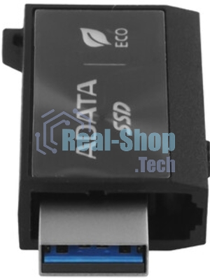 Внешний SSD ADATA SC730, 1TB, USB 3.2 Gen 2 Type-A/Type-C, R/W 600/600, черный