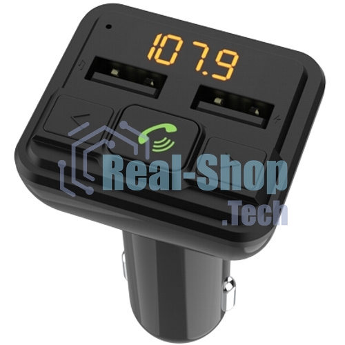 Автомобильный FM-модулятор Ritmix FMT-A880 черный MicroSD BT USB (80001662)