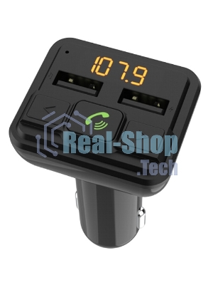 Автомобильный FM-модулятор Ritmix FMT-A880 черный MicroSD BT USB (80001662)