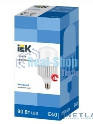 Лампа светодиодная IEK LLE-HP-80-230-65-E40 HP 80Вт 230В 6500К E40