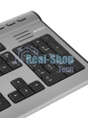 Клавиатура проводная A4Tech KLS-7MUU USB серебристый/черный