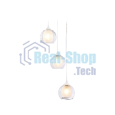 Подвесной светильник TR3540/3 WH/CL/FR белый/прозрачный/белый матовый E27*3 max 40W D281*800