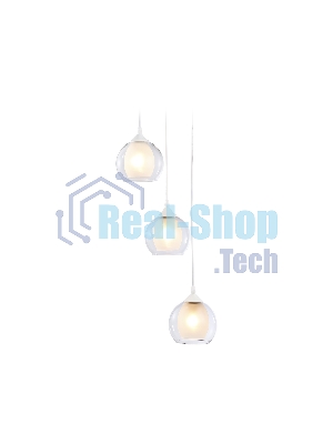 Подвесной светильник TR3540/3 WH/CL/FR белый/прозрачный/белый матовый E27*3 max 40W D281*800