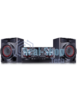 Мини-аудиосистема LG CJ44 черный 480Вт FM USB BT