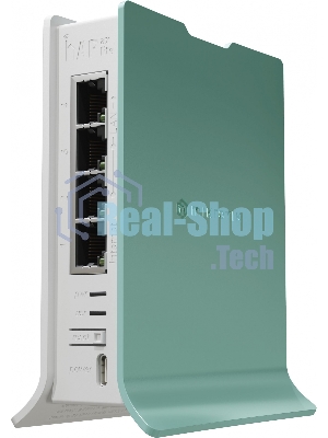 Роутер беспроводной MikroTik hAP ax lite (L41G-2AXD) AX600 10/100/1000BASE-TX голубой