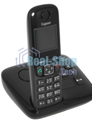 Радиотелефон Dect Gigaset AS690A DUO черный (труб. в компл.:2шт) автооветчик АОН