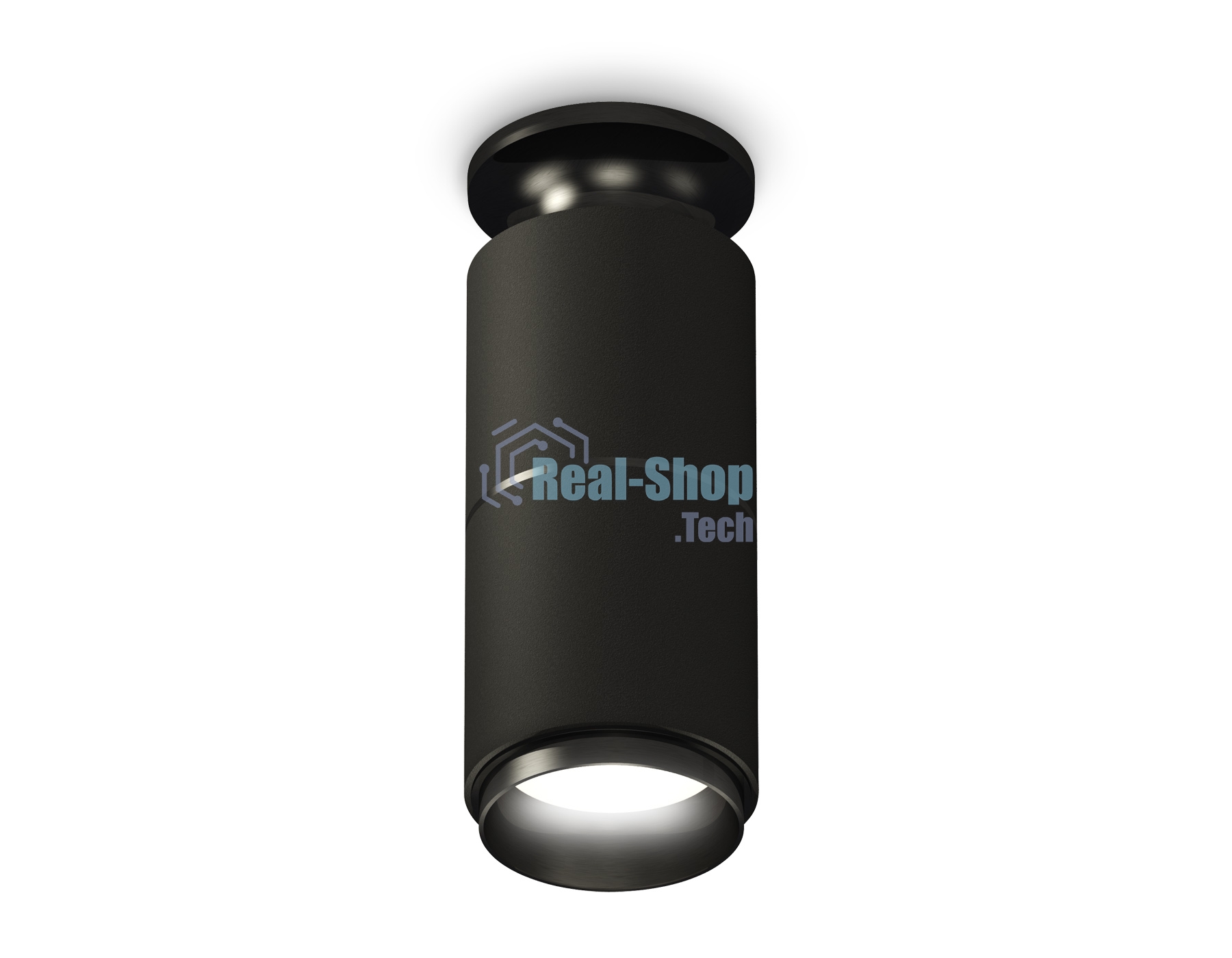Светильник Ambrella Light XS6302201 SBK/PBK черный песок/черный полированный MR16 GU5.3 (N6902, C6302, A2061, N6121)