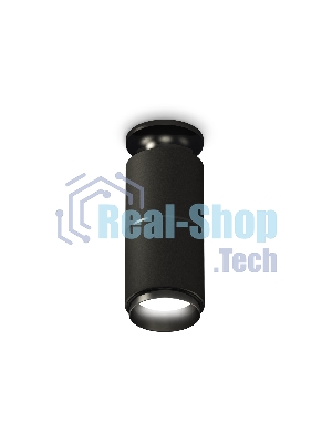 Светильник Ambrella Light XS6302201 SBK/PBK черный песок/черный полированный MR16 GU5.3 (N6902, C6302, A2061, N6121)