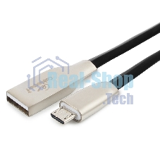 Кабель USB2.0 Cablexpert CC-G-mUSB01Bk-0.5M, AM/microB, серия Gold, длина 0.5м, черный, блистер