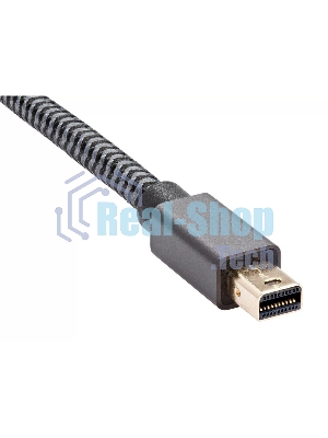 Адаптер miniDP --> HDMI-F 0.15м, оплетка, 4K@60Hz, Telecom (TA565)