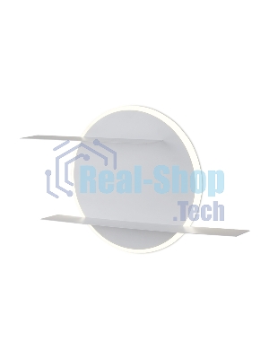 Настенный светодиодный светильник с полками Ambrella light FW102 WH/S белый/песок LED 4200K 28W 420*250*120