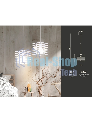 Светильник Ambrella light TR8410 WH белый E27 max 60W 160*160*950
