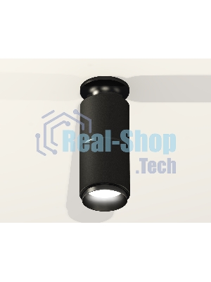 Светильник Ambrella Light XS6302201 SBK/PBK черный песок/черный полированный MR16 GU5.3 (N6902, C6302, A2061, N6121)