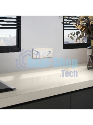 Рамка на 3 поста Slab (айвори софт) W0032962