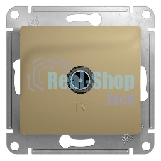 Механизм розетки TV 1-м СП Glossa оконечной 1DB титан SchE GSL000491