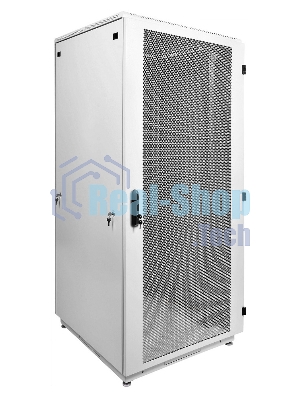 Шкаф телекоммуникационный напольный 42U (800x1000) дверь перфорированная (3 места), ШТК-М-42.8.10-4ААА