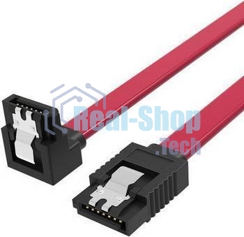 Кабель Vention SATA 3 M/SATA 3 M угол 90 с защелками, красный - 0.5 м KDDRD