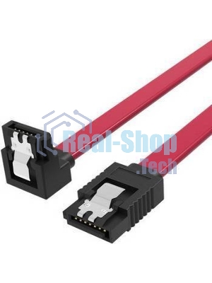 Кабель Vention SATA 3 M/SATA 3 M угол 90 с защелками, красный - 0.5 м KDDRD