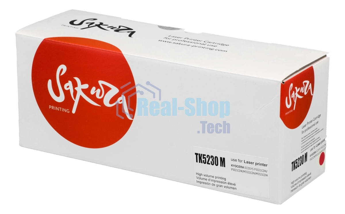 Картридж Sakura TK5230M для Kyocera Mita ECOSYS p5021cdn/p5021cdw/p5221cdn/p5521cdw, пурпурный, 2 200 к.