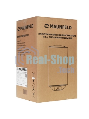 Водонагреватель электрический Maunfeld MWH50W03 белый, накопительный, 50 л, 1,5 кВт