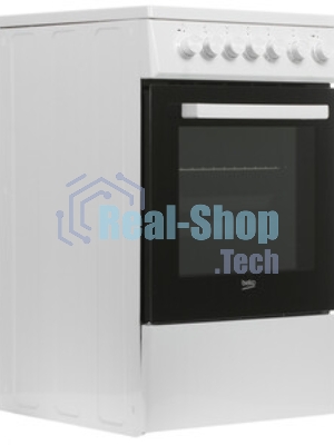 Плита электрическая Beko FSE57110GW белый, конфорок 4 шт, духовка 55 л, гриль, 50 см x 85 см x 60 см