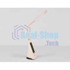 Светодиодная настольная лампа с дисплеем Ambrella light DE511 BG бежевый LED 3000-6400K 6W+LCD 2W