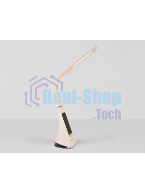 Светодиодная настольная лампа с дисплеем Ambrella light DE511 BG бежевый LED 3000-6400K 6W+LCD 2W