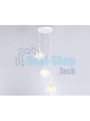 Подвесной светильник TR3540/3 WH/CL/FR белый/прозрачный/белый матовый E27*3 max 40W D281*800