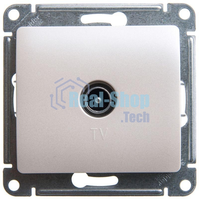 Механизм розетки TV 1-м Glossa 1DB перламутр SchE GSL000691