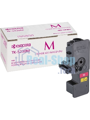 Картридж лазерный Kyocera TK-5230M (1T02R9BNL0) пурпурный для P5021cdn/cdw, P5026cdn/cdw, M5521cdn/cdw, M5526cdn/cdw 2200 стр.