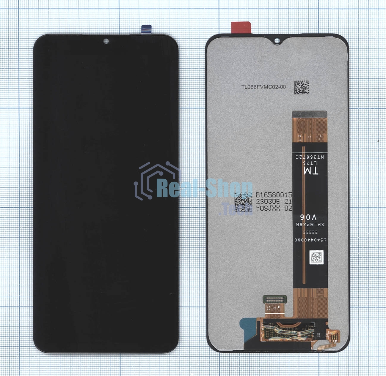 Дисплей для Samsung Galaxy M23 5G SM-M236B, Galaxy A13 A135F, Galaxy M33 5G M336 черный GH82-28487A