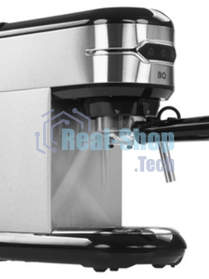 Кофеварка рожковая BQ CM3001 сталь-черный, исп. кофе - молотый, 1 л, 1450 Вт, 15 бар