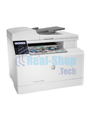 МФУ лазерное HP Color LaserJet Pro M183fw (7KW56A), A4, цветной, печ. до 16 стр/мин., скан. до 15 стр/мин. (ч/б) 8 стр/мин. (цвет), 600 x 600 dpi (печать) 1200x1200dpi (скан.), USB, RJ-45, Wi-Fi, Air Print, Mopria