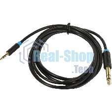 Кабель Vention аудио Jack 6,5 мм M/3,5 M - 2 м