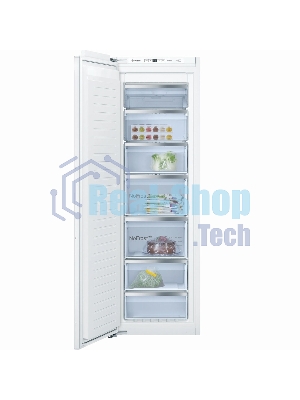 Встраиваемый морозильный шкаф Bosch GIN81AEF0U, белый, 212л, 5 ящиков