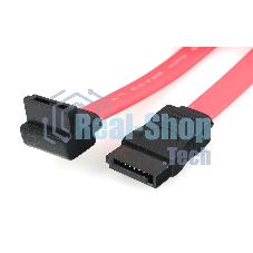 Кабель интерфейсный SATA Cablexpert CC-SATADATA90-N, Sata3 7pin/7pin угловой, медн.проводник, 50 см, пакет