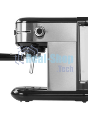 Кофеварка рожковая BQ CM3001 сталь-черный, исп. кофе - молотый, 1 л, 1450 Вт, 15 бар