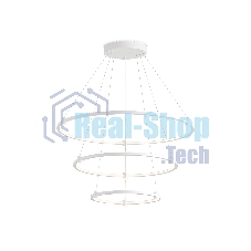 Подвесной светодиодный светильник Ambrella light FL5511/3+9 WH белый 90W 3000K/4200K/6400K D800/600/400*1300 (без ПДУ)