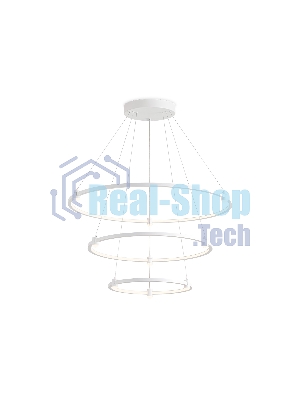 Подвесной светодиодный светильник Ambrella light FL5511/3+9 WH белый 90W 3000K/4200K/6400K D800/600/400*1300 (без ПДУ)