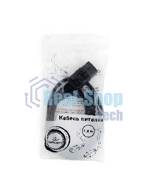 Кабель питания Cablexpert PC-189-1-1, 1.8м, C14- C19, 3x1кв.мм, черный, с заземлением
