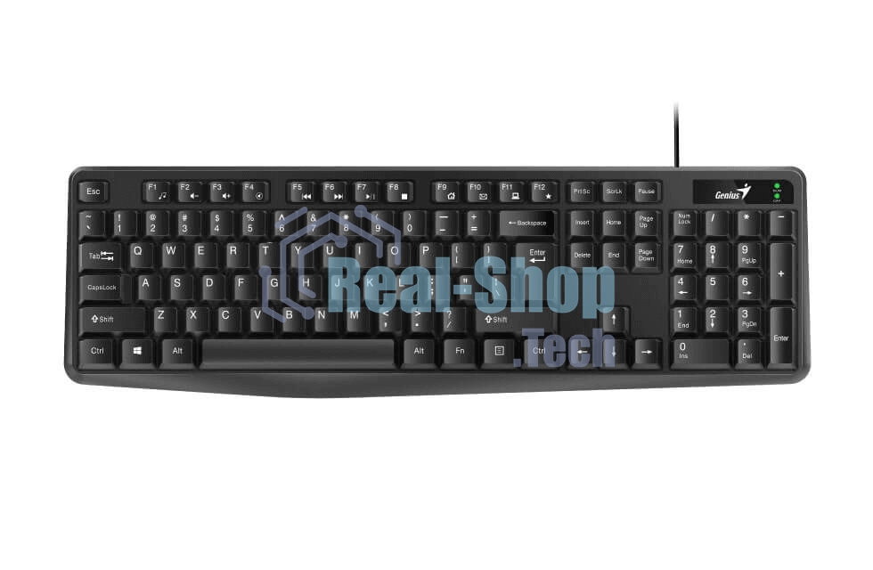 Клавиатура проводная Genius Smart KB-117, USB, черный