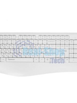 Комплект клавиатура+мышь Qumo Space K57/M75 беспроводной, USB, 1200 DPI, белый