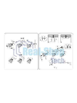 Светильник Ambrella light TR8661/3 BK/GD черный/золото E14/3 max 60W 550*100*170