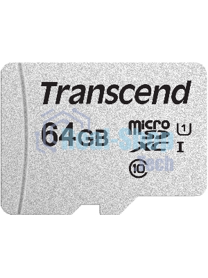 Флеш карта microSD 64Gb Transcend microSDXC Class 10 UHS-I U1, (без адаптера), TLC
