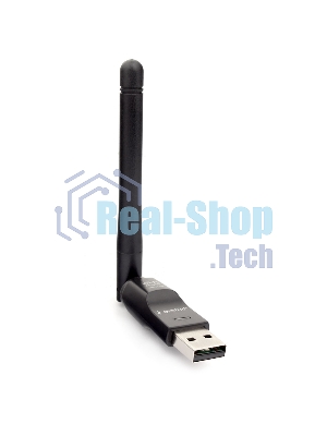 Сетевой адаптер Wi-Fi Gembird WNP-UA-011, 150 Мбит, с антенной, USB, 802.11b/g/n, MT7601