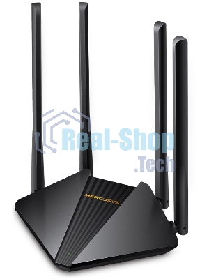 Wi-Fi роутер MERCUSYS MR30G, Wi-Fi 5, AC1200, 2.4/5ГГц, 2 LAN, черный